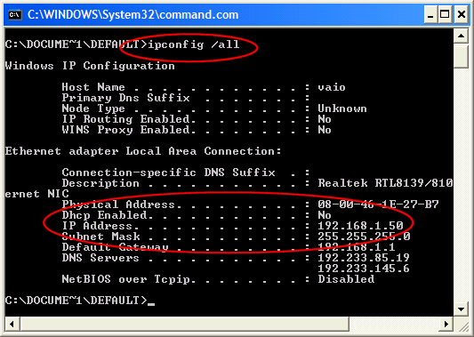 how can i change mac address in windows xp