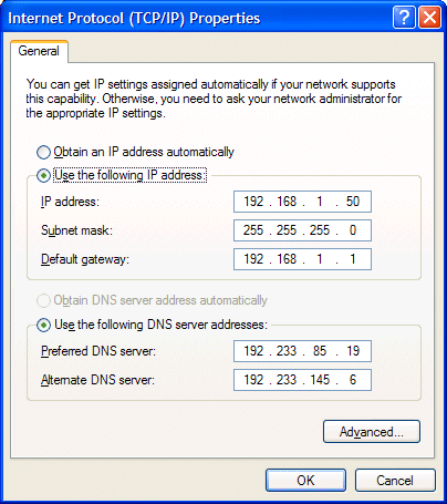 Как прописать ip адрес в windows xp